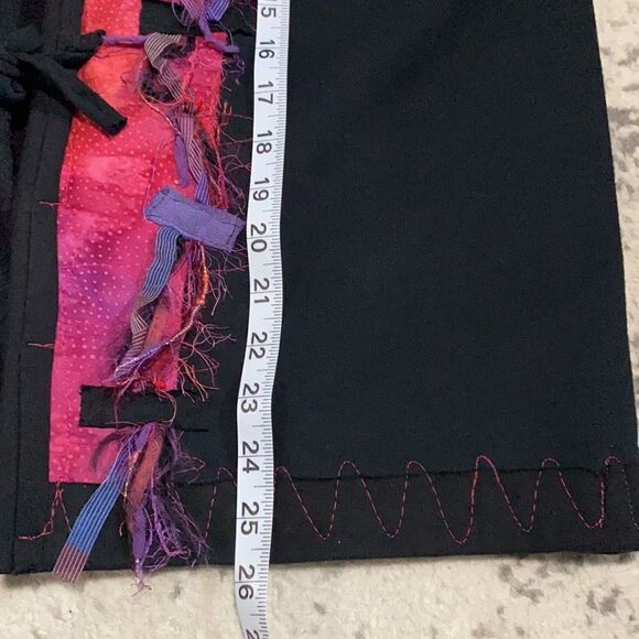 VTG ElizAbeth fleece cardigan patch work size M light jacket - Picture 8 of 12